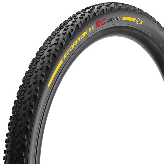 Pirelli, Scorpion Race XC RC, Mountain Tire, 29x2.4, Folding, Tubeless Ready, Race XC Compound, Lite, 120TPI, Black 900
