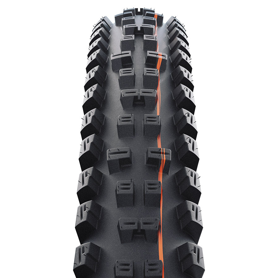 Schwalbe, Tacky Chan Gravity, Mountain Tire, 27.5x2.40, Folding, Clincher, Soft, Diagonal, 2x50TPI, Black
