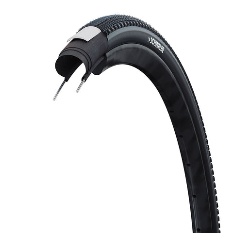 Schwalbe, G-One Comp Plus, Gravel Tire, 700x35C, Wire, Clincher, GreenCompound, PunctureGuard, Reflex, 50TPI, Black
