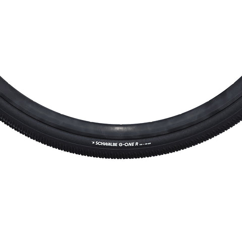 Schwalbe, G-One R Perf, Gravel Tire, 700x35C, Folding, Clincher, Addix Green, RaceGuard, 67TPI, Black