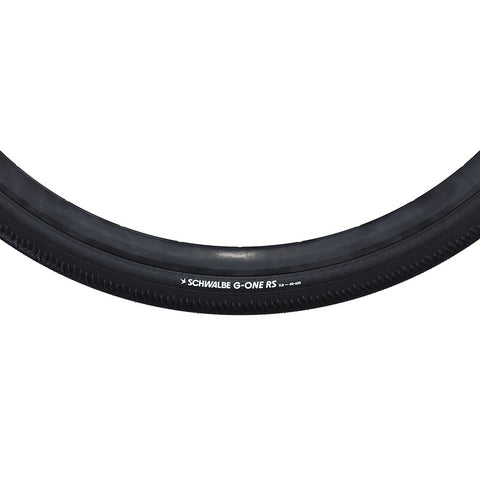 Schwalbe, G-One RS Perf, Gravel Tire, 700x35C, Folding, Clincher, Addix Green, RaceGuard, 67TPI, Black