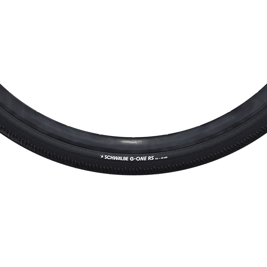 Schwalbe, G-One RS Perf, Gravel Tire, 700x35C, Folding, Clincher, Addix Green, RaceGuard, 67TPI, Black