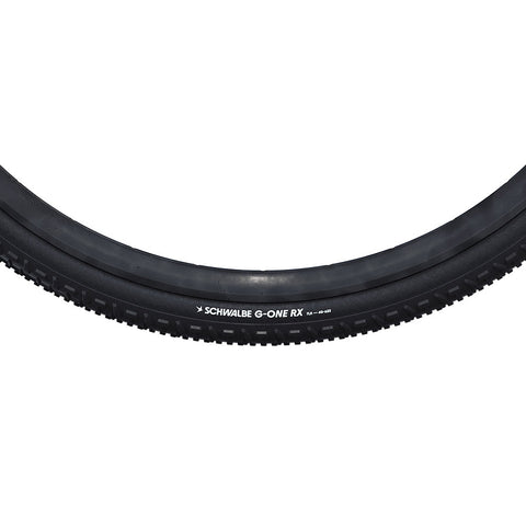 Schwalbe, G-One RX Perf, Gravel Tire, 700x40C, Folding, Clincher, Addix Green, RaceGuard, 67TPI, Black