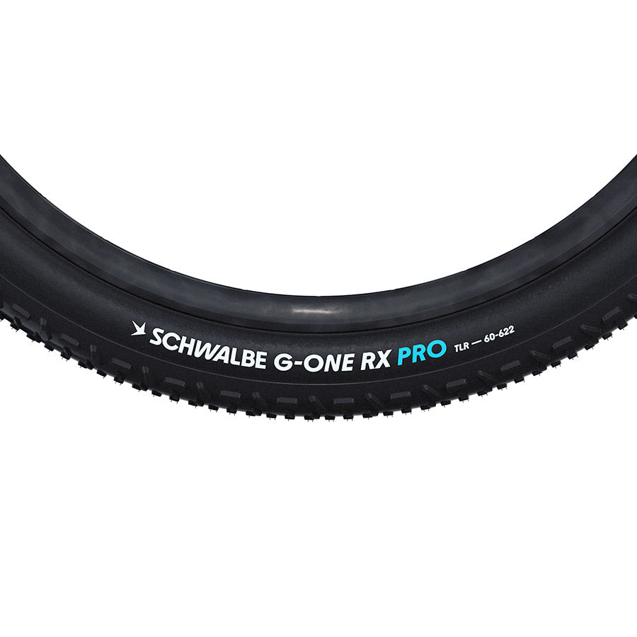 Schwalbe, G-One RX Pro TLR, Gravel Tire, 700x60C, Folding, Clincher, Addix Race, 67TPI, Black