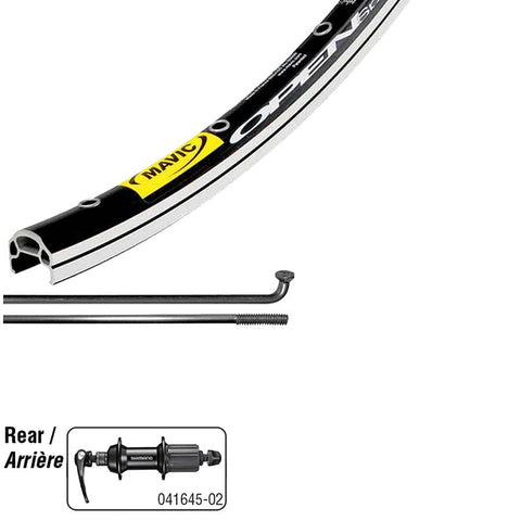 Mavic Open Elite Black/ Shimano Tiagra RS400 Black / Wheel