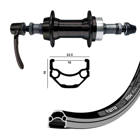 Wheel Shop, WTB DX18, Wheel, Rear, 26'' / 559, Holes: 36, QR, 135mm, Rim, Freewheel