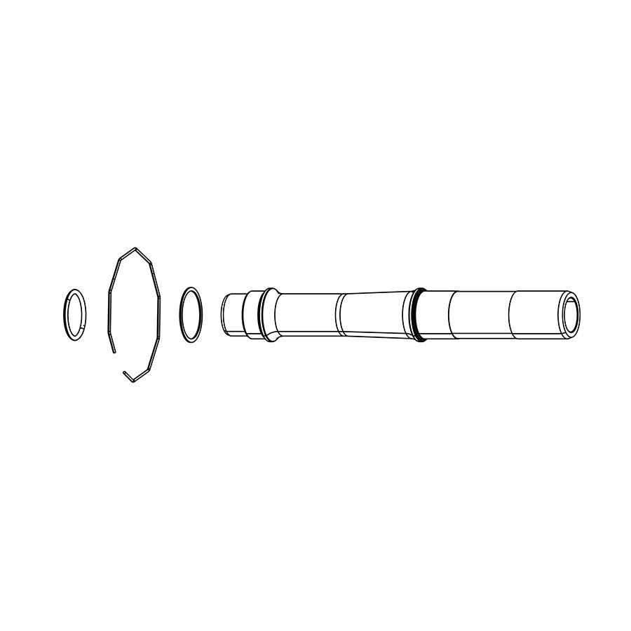 Zipp - ZM900 Axle Kit Hub Axles and Nuts _ Unite - B1keparts.com