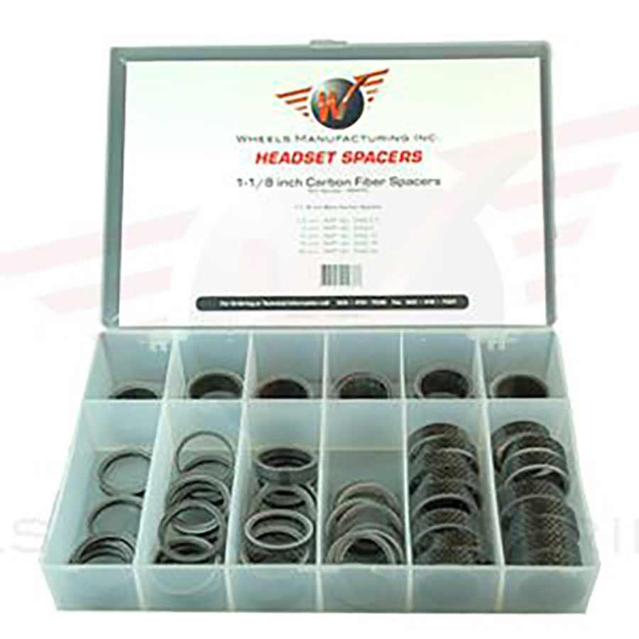 Wheels Manufacturing - Gloss Carbon Spacer Headset Spacers _ Unite - B1keparts.com