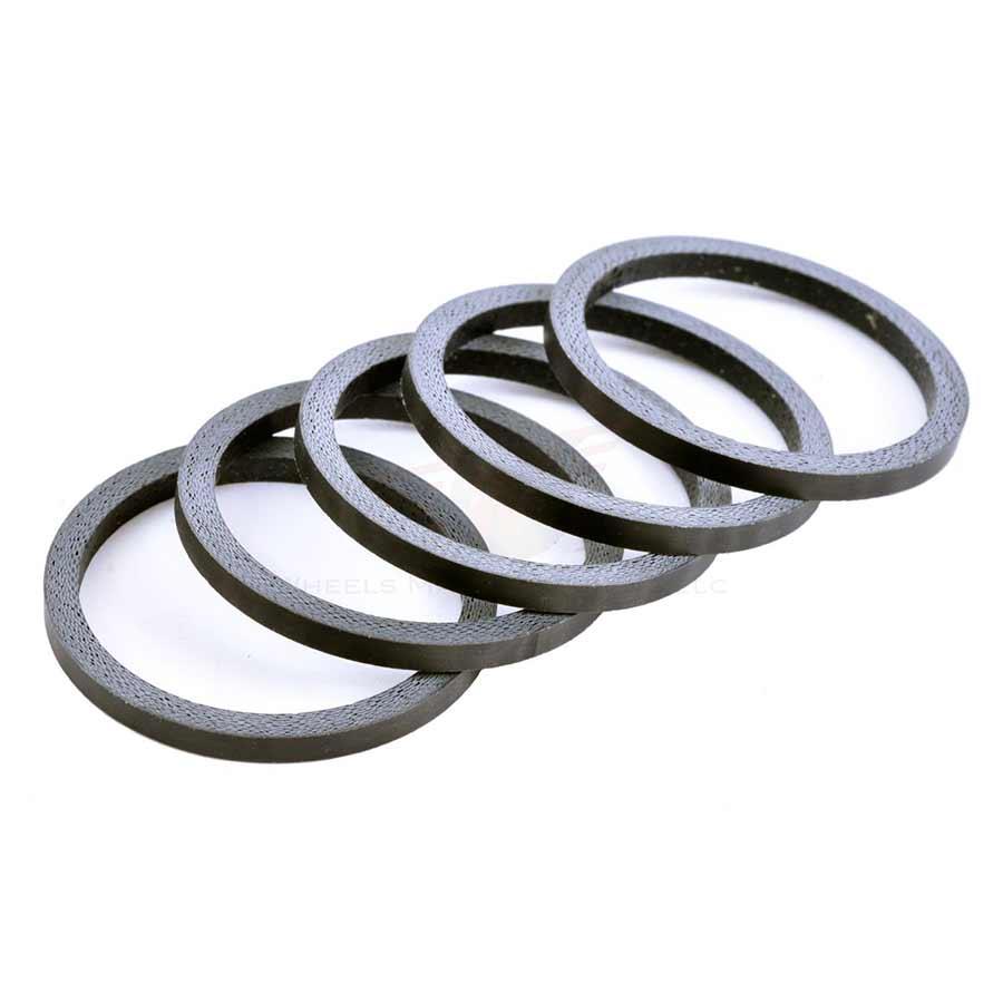 Wheels Manufacturing - Matte Carbon Spacer Headset Spacers _ Unite - B1keparts.com