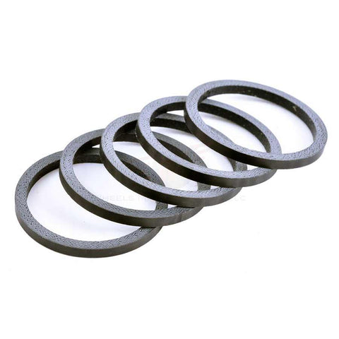 Wheels Manufacturing - Matte Carbon Spacer Headset Spacers _ Unite - B1keparts.com