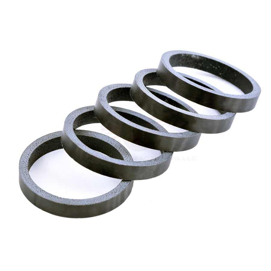 Wheels Manufacturing - Matte Carbon Spacer Headset Spacers _ Unite - B1keparts.com