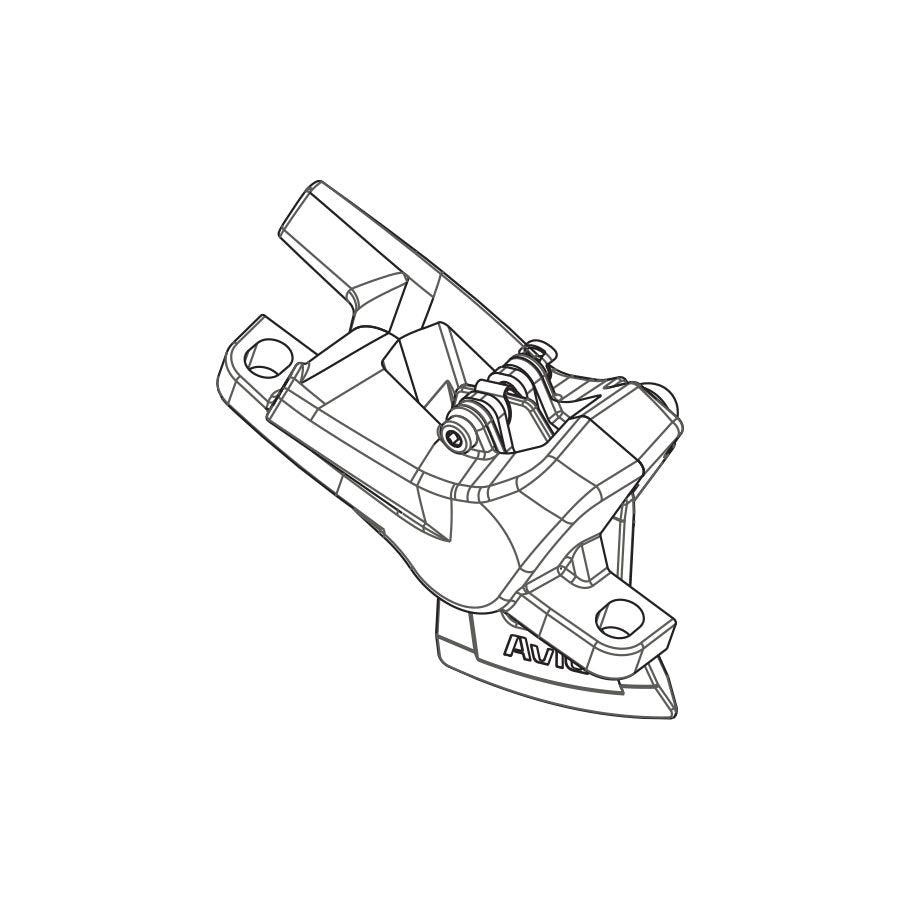 SRAM - Level T Caliper Assembly Disc Brake Parts and Accessories _ Unite - B1keparts.com