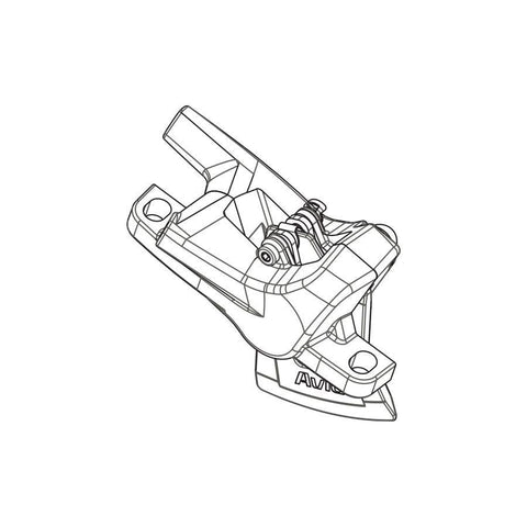 SRAM - Level T Caliper Assembly Disc Brake Parts and Accessories _ Unite - B1keparts.com