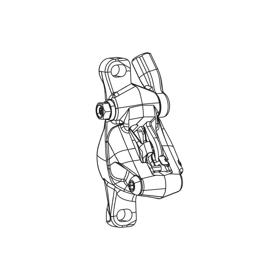 SRAM - Red22 Caliper Assembly Disc Brake Parts and Accessories _ Unite - B1keparts.com