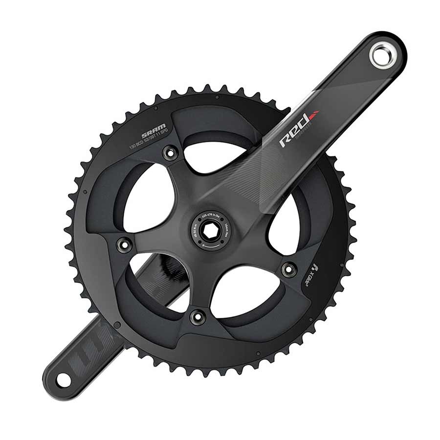 SRAM, Red, Crankset, 11 sp., 175, 50/34T, BCD: 110mm, GXP, 68/70mm, 45.5mm, Carbon