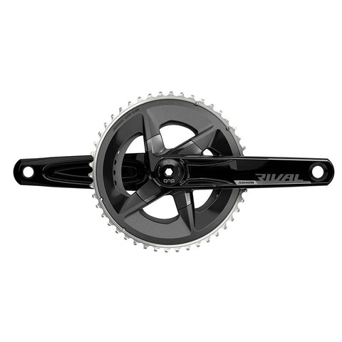 SRAM, Rival D1 2x, Crankset, Speed: 12, Spindle: 28.99mm, BCD: 107, 46/33, DUB, 175mm, Black, Road Disc