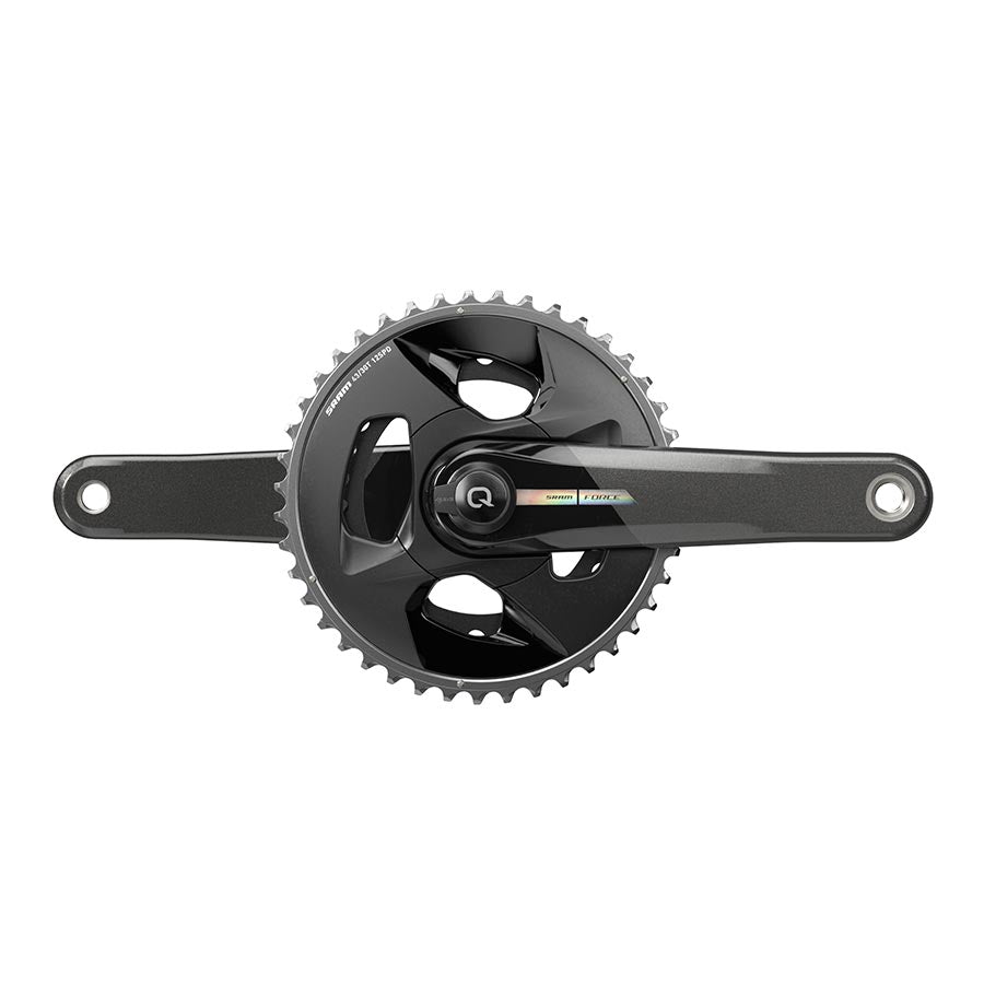 SRAM, Force D2 2x Wide, Power Meter Crankset, Speed: 12, Spindle: 28.99mm, BCD: Direct Mount, 43/30, DUB, 175mm, Black, Road Disc