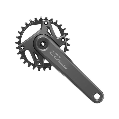 Shimano, CUES FC-U6000-1, Crankset, Speed: 9/10/11, Spindle: 24mm, BCD: 96, 30, Hollowtech II, 170mm, Black, Boost, EFCU60001CXA0
