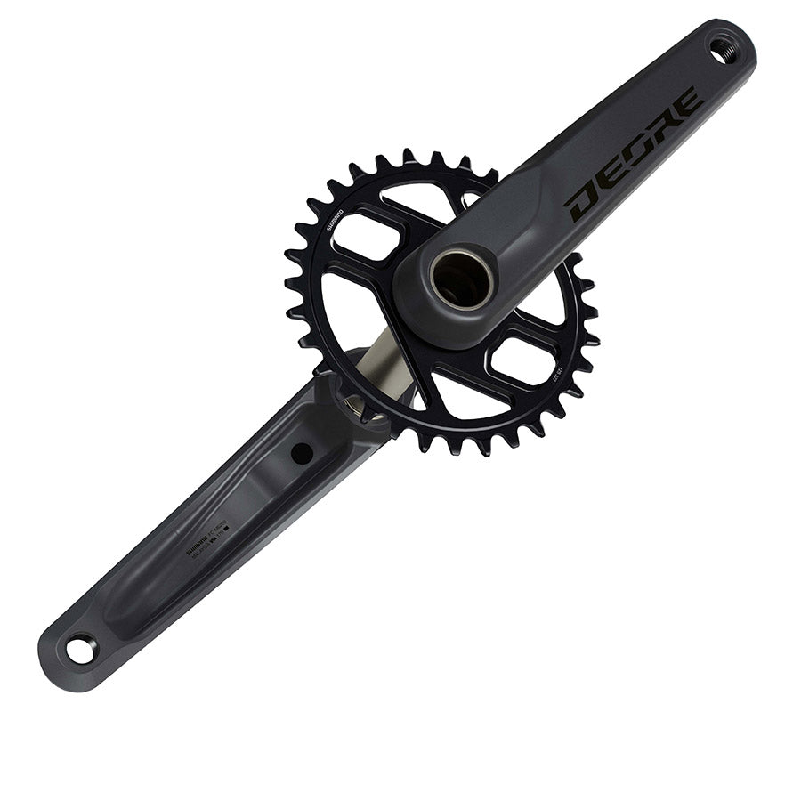 Shimano, Deore FC-M6200-1, Crankset, Speed: 12, Spindle: 24mm, BCD: Direct Mount Shimano, 30, Hollowtech II, 165mm, Black, Boost, EFCM6200AXA0