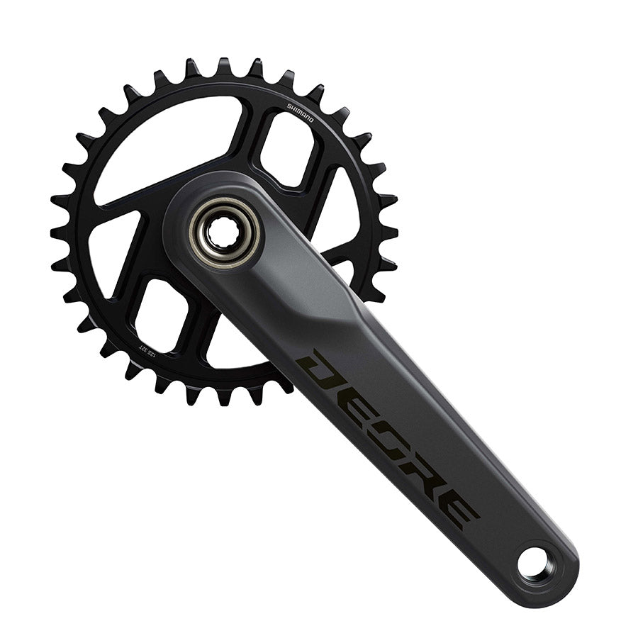 Shimano, Deore FC-M6200-1, Crankset, Speed: 12, Spindle: 24mm, BCD: Direct Mount Shimano, 30, Hollowtech II, 165mm, Black, Boost, EFCM6200AXA0