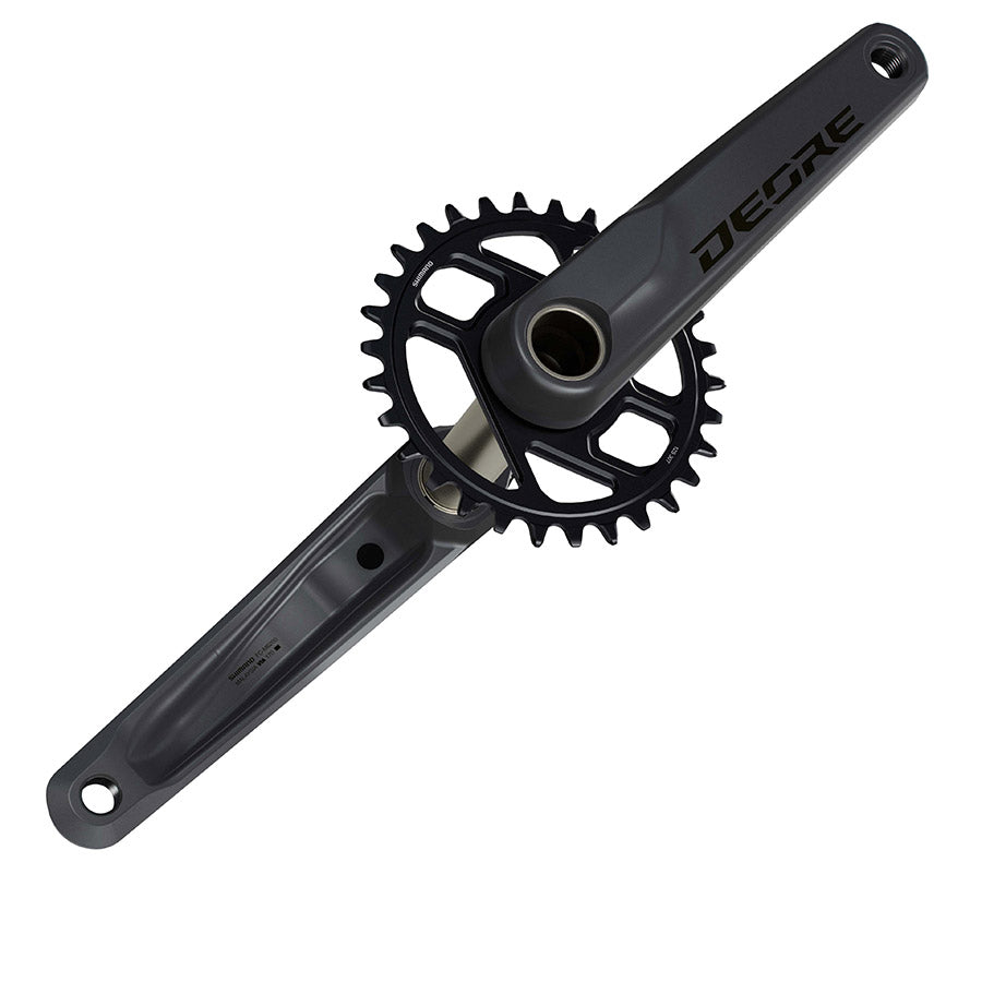 Shimano, Deore FC-M6200-1, Crankset, Speed: 12, Spindle: 24mm, BCD: Direct Mount Shimano, 30, Hollowtech II, 165mm, Black, Boost, EFCM6200AXA0