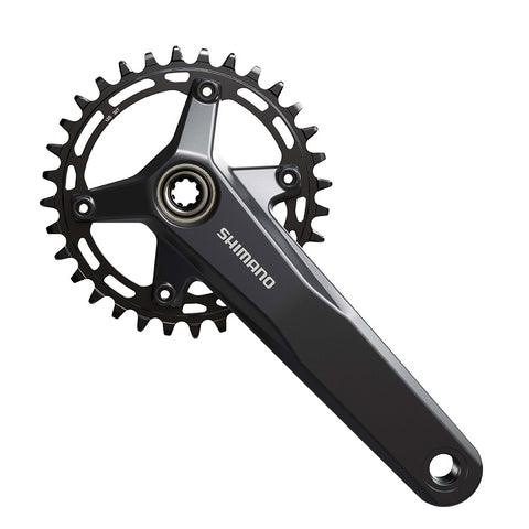 Shimano, FC-MT520-1, Crankset, Speed: 12, Spindle: 24mm, BCD: Direct Mount Shimano, 30, Hollowtech II, 165mm, Black, Boost, EFCMT520AXA0