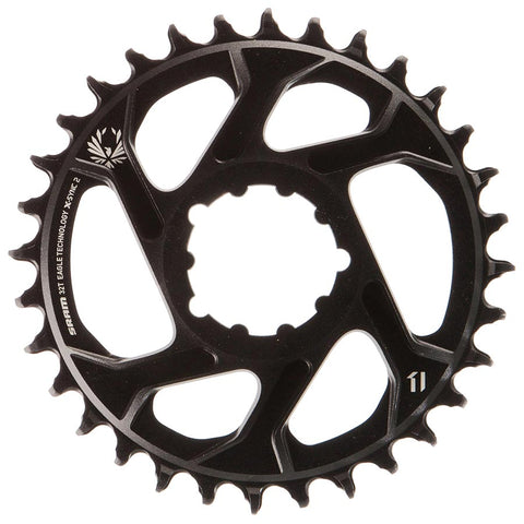 SRAM, X-Sync 2, 6mm offset, 32T, 12sp., BCD: Direct Mount, Single Chainring, Aluminum, Black