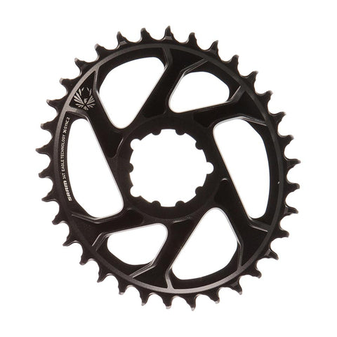 SRAM, X-Sync 2 Oval, 34T Chainring, 11/12sp, BCD: Direct Mount, Aluminum, Black, 6mm offset