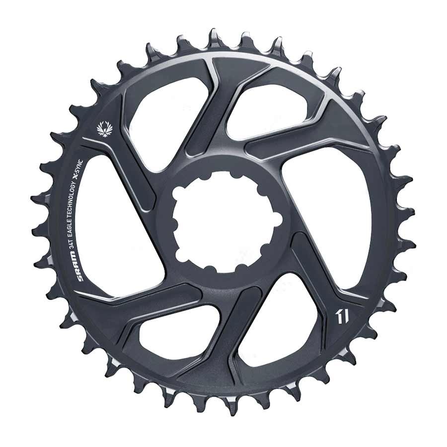 SRAM, GX Eagle C1, Chainring, Teeth: 34, Speed: 11/12, BCD: Direct Mount, Aluminum, Grey, 6mm
