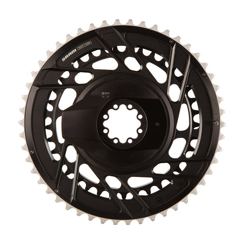SRAM, Force E1 2x Thread Mount, Chainring, Teeth: 46/33, Speed: 12, BCD: Thread Mount, Black