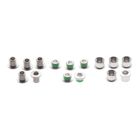 SRAM - Chainring Bolt Kit M8 Silver Chainring Hardware _ Unite - B1keparts.com