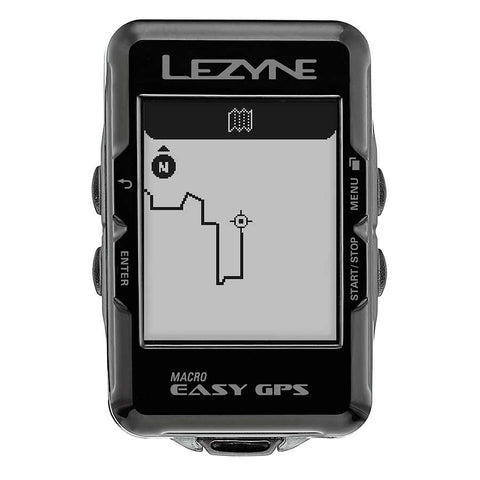 Lezyne, Macro Easy GPS, Computer, Speed, Cadence, HR, Black
