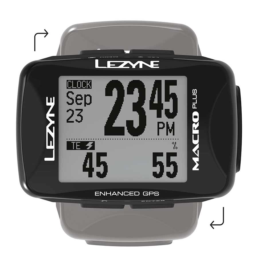 Lezyne, Macro Plus GPS, Computer, Computer Only, Black