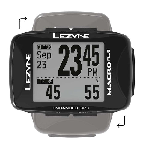 Lezyne, Macro Plus GPS, Computer, Computer Only, Black