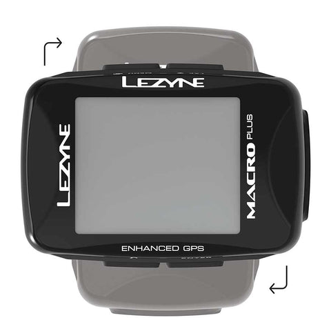 Lezyne, Macro Plus GPS, Computer, Computer Only, Black