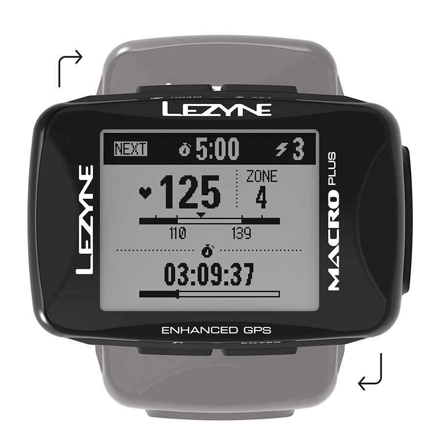 Lezyne, Macro Plus GPS, Computer, Computer Only, Black