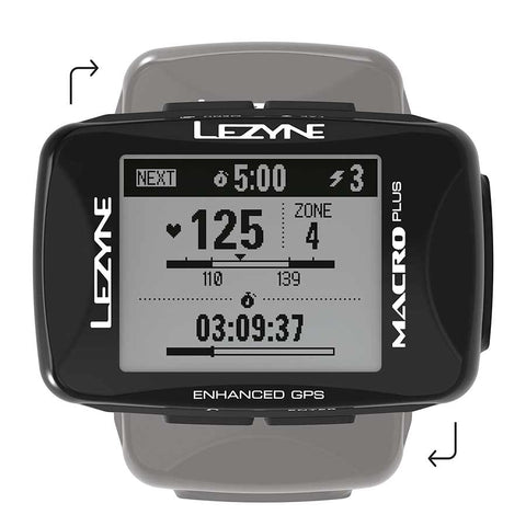Lezyne, Macro Plus GPS, Computer, Computer Only, Black