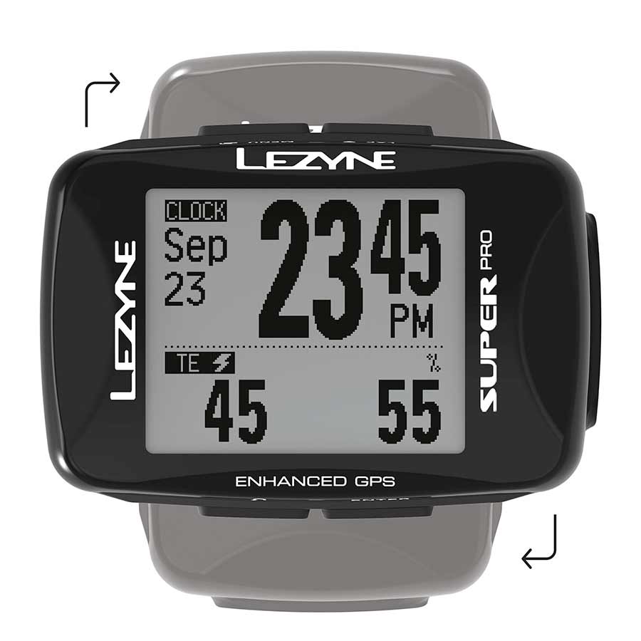 Lezyne, Super Pro GPS, Computer, Computer Only, Black
