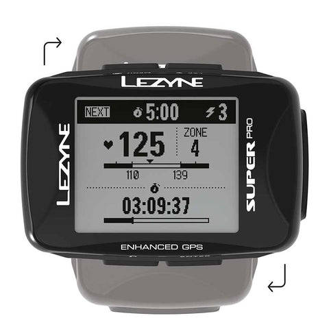 Lezyne, Super Pro GPS, Computer, Computer Only, Black