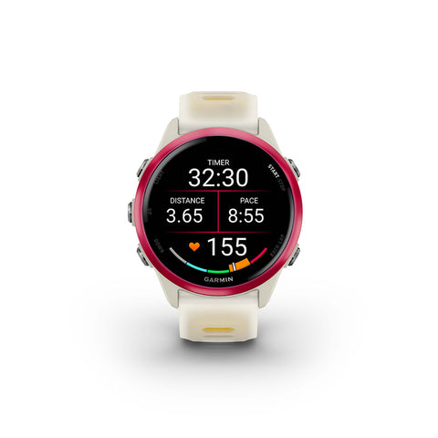 Garmin, Forerunner 570 42mm, Watch, Watch Color: Slate Grey, Wristband: Translucent Black/Black - Silicone
