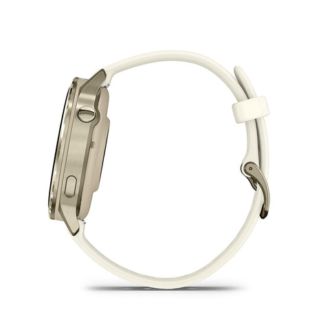 Garmin, Venu 4 41mm, Watch, Watch Color: Lunar Gold, Wristband: Bone - Silicone