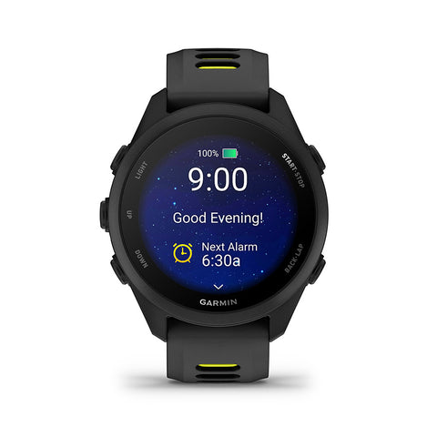 Garmin, Forerunner 170, Watch, Watch Color: Black, Wristband: Black/Amp Yellow - Silicone