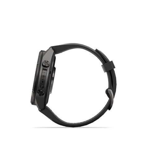 Garmin, fenix 9 Pro 43mm, Watch, Watch Color: Titanium, Wristband: Shell Pink/ Autumn Orange - Silicone