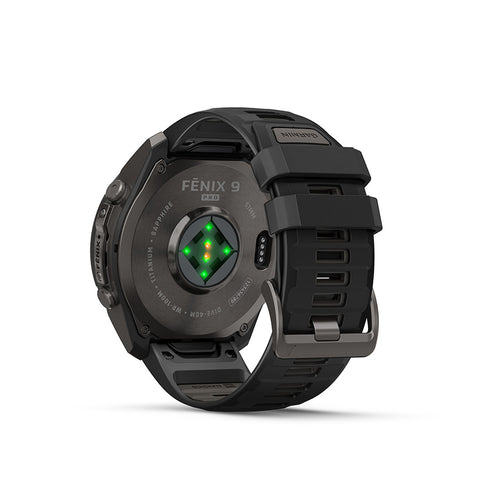 Garmin, fenix 9 Pro 51mm, Watch, Watch Color: Titanium, Wristband: Autumn Orange / Spark Orange - Silicone