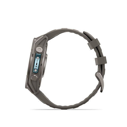 Garmin, fenix 9 47mm, Watch, Watch Color: Titanium, Wristband: Pebble Grey - Silicone