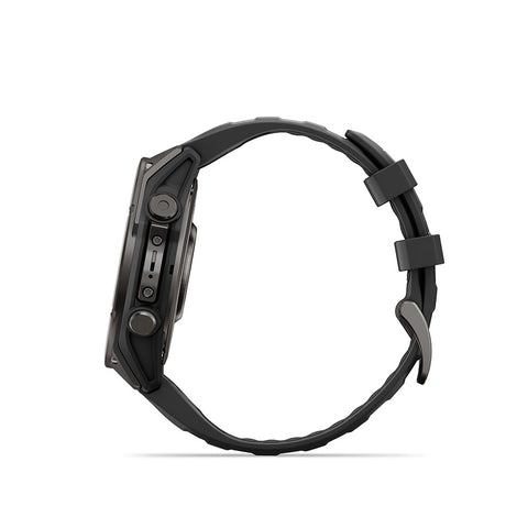 Garmin, fenix 9 47mm, Watch, Watch Color: Titanium, Wristband: Pebble Grey - Silicone