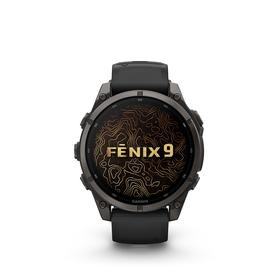 Garmin, fenix 9 47mm, Watch, Watch Color: Titanium, Wristband: Pebble Grey - Silicone