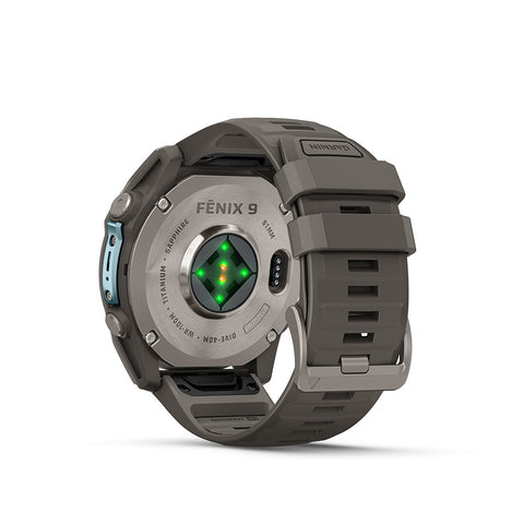 Garmin, fenix 9 51mm, Watch, Watch Color: Titanium, Wristband: Pebble Grey - Silicone