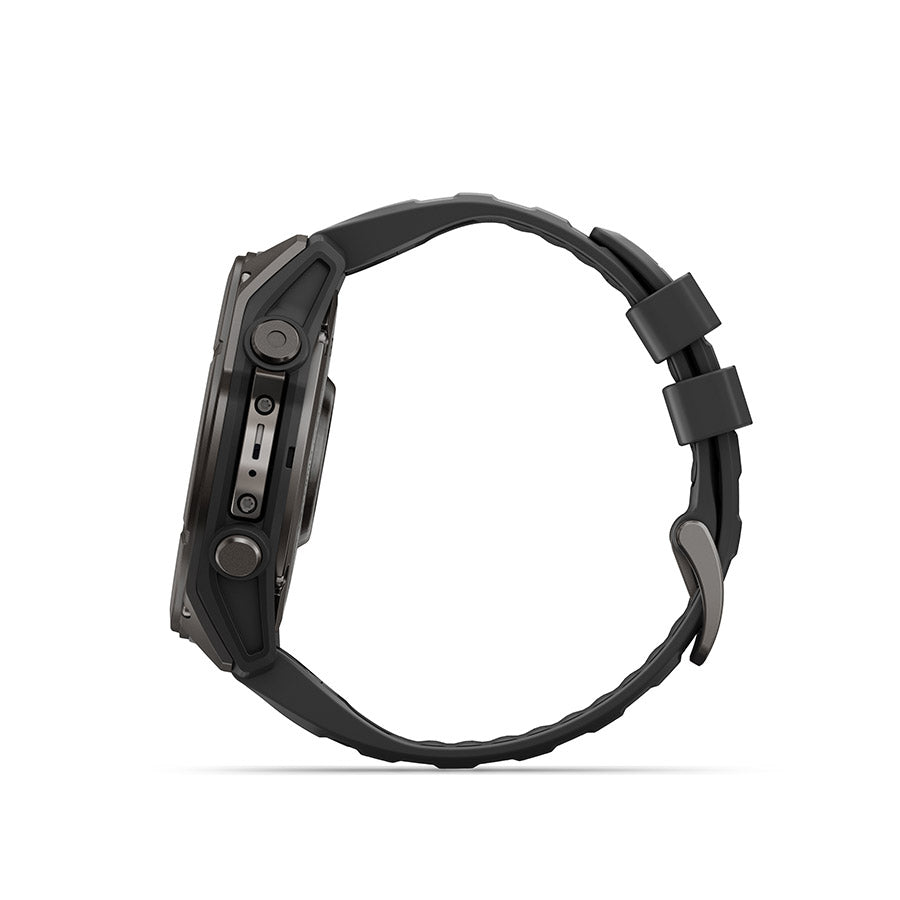 Garmin, fenix 9 51mm, Watch, Watch Color: Titanium, Wristband: Pebble Grey - Silicone