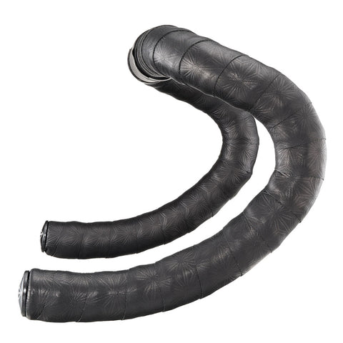 Supacaz, Pure Leather, Handlebar Tape, Black, with Black Star Plugs